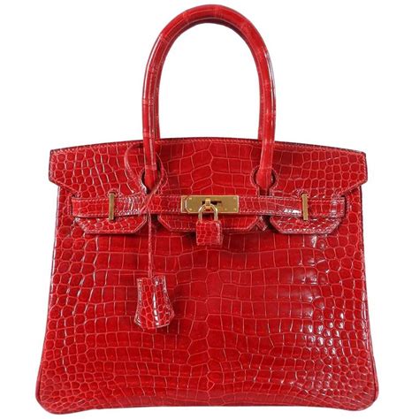 hermes red birkin handbag|Hermes bikini bag.